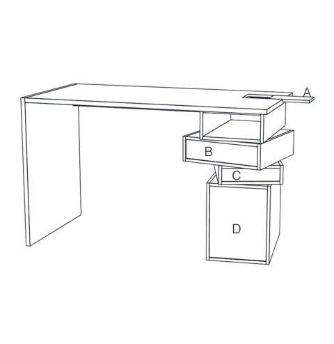 Bureau En Bois Massif Design Modulable Empil Drugeot Manufacture