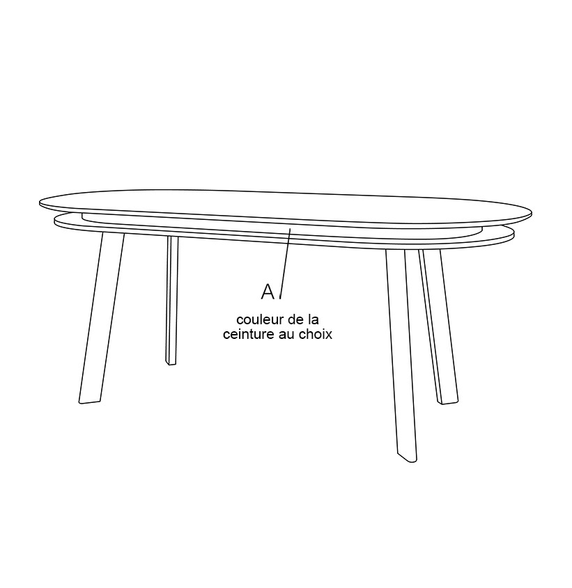 Table moderne TT12B de coin de table de table d'extrémité de table